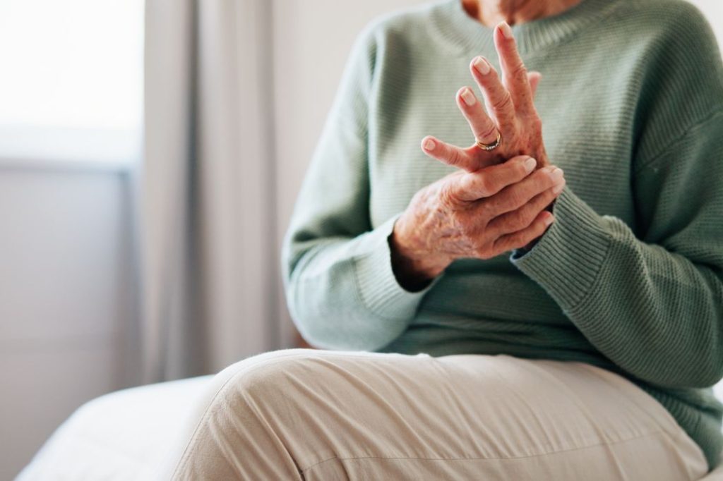 A woman suffers from Parkinson's Disease